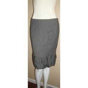 Rebecca Taylor Gray Wool Blend Fully Lined Skirt Size 4